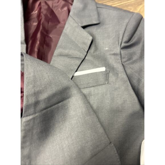 Boys Charcoal Grey Suit Kretenier Size 10 - 5 Pieces With Tie - Pants, Vest, - Picture 5 of 17